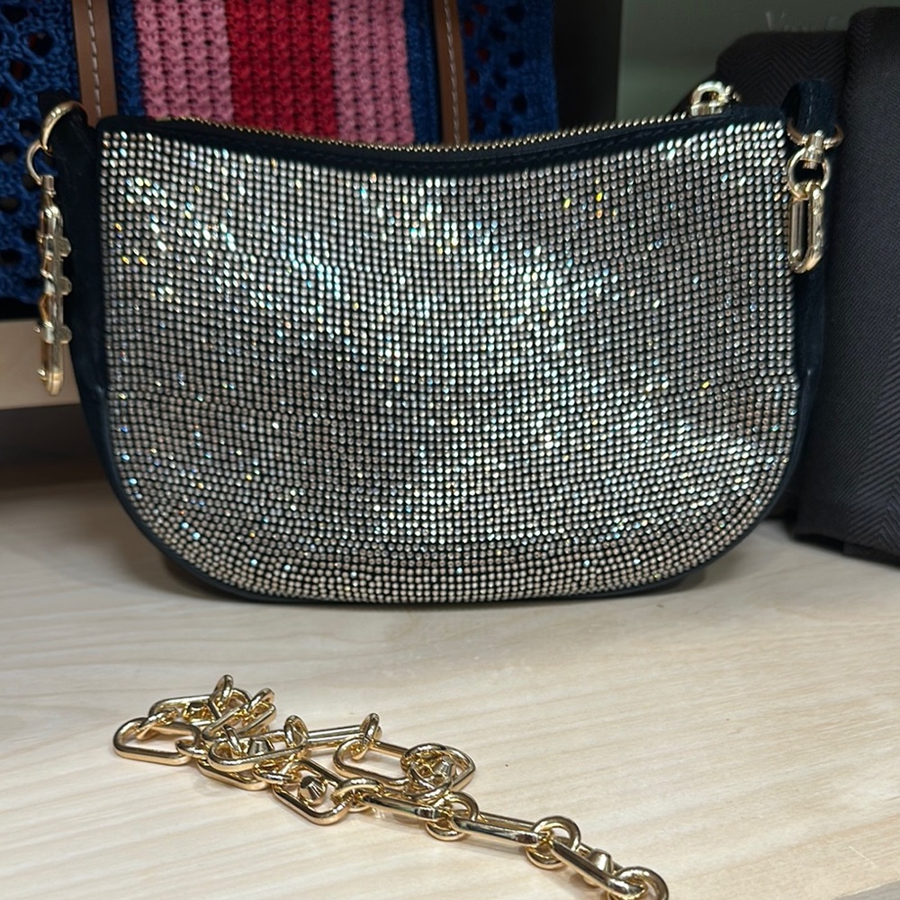 Michael Kors Black and Gold Shoulder Bag with Chunky Chain - Picture 8 of 8